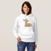 Deer with Daisy Flower Hoodie (Voorkant volledig)