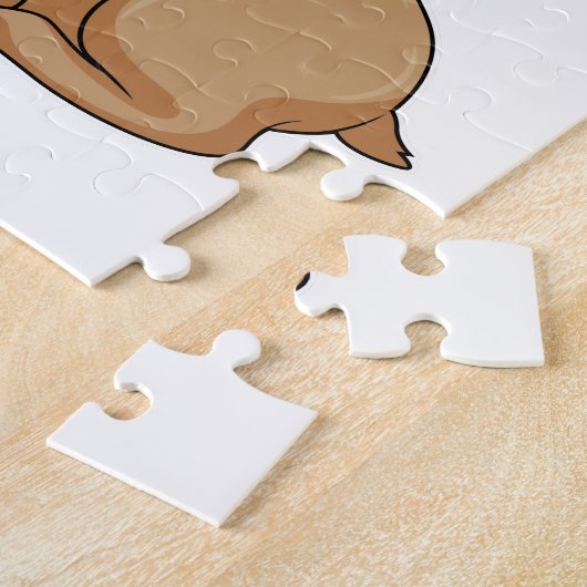 Deer with Daisy Flower Legpuzzel (Zijkant)