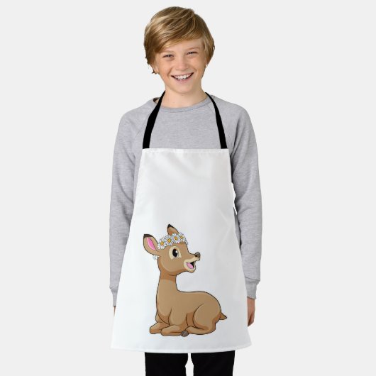 Deer with Daisy Flower Schort (Gedragen)