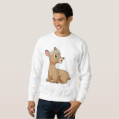 Deer with Daisy Flower Trui (Voorkant volledig)