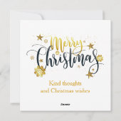 Deer with the sleight of Christmas toys Feestdagenkaart (Achterkant)