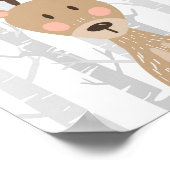 Deer Woodland Animal Nursery Wall Art Print (Hoek)