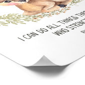 Deer Woodland Animal Wall Art, Scriptzanger P Poster (Hoek)