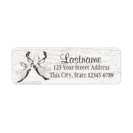 Deer Woodland Birch Etiket