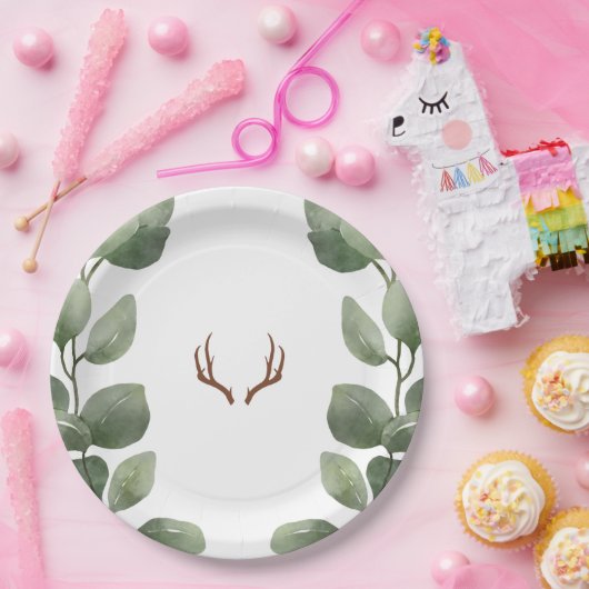 Deer Woodland Paper Bord (Feest)