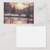 Deer Woodlet Notitiekaartje (Voorkant / Achterkant)