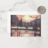 Deer Woodlet Notitiekaartje (Voorkant / Achterkant in situ)