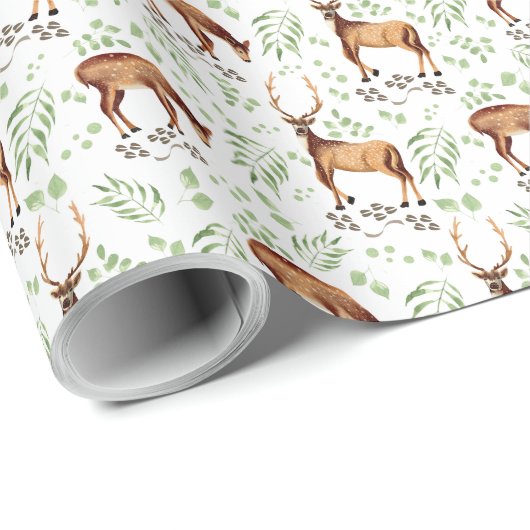 Deer Wrapping Paper Cadeaupapier (Rol Hoek)