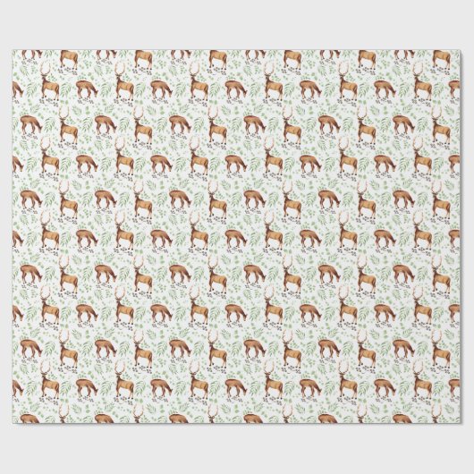 Deer Wrapping Paper Cadeaupapier (Vlak)