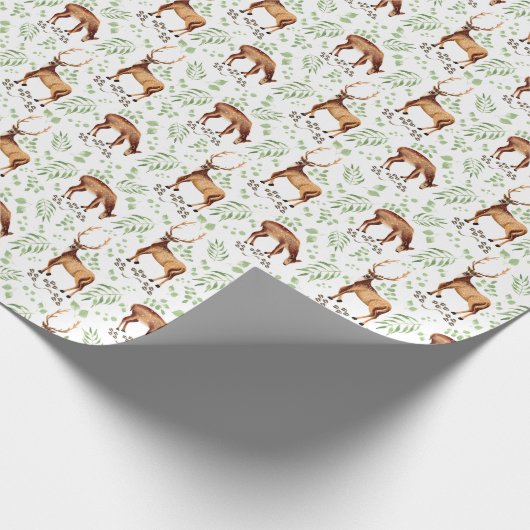 Deer Wrapping Paper Cadeaupapier (Hoek)