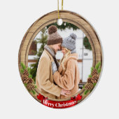 Deer Xmas Character Reindeer Animal Christmas Cer Keramisch Ornament (Links)