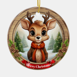 Deer Xmas Character Reindeer Animal Christmas  Cer Keramisch Ornament