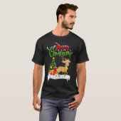Deer Xmas Decorations Santa Deer Christmas T-shirt (Voorkant volledig)