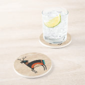 Deer Zandsteen Onderzetter (Zijkant)