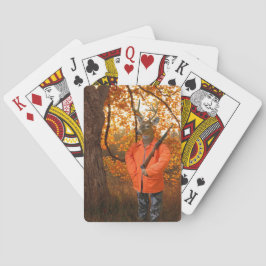 Deerduinen in bossen speelkaarten