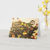 Deere Tractor Wenskaart Kaart (Gele Bloem)