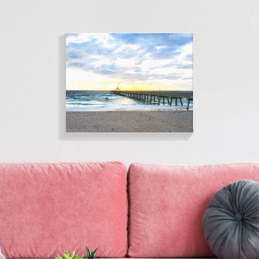 Deerfield Beach, FL Canvas Afdruk (Insitu (Woonkamer))