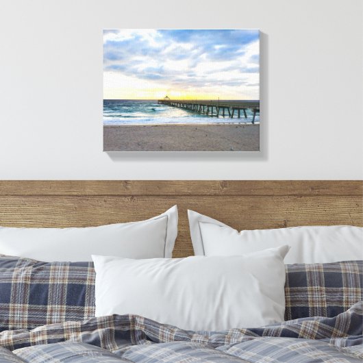 Deerfield Beach, FL Canvas Afdruk (Insitu (Slaapkamer))