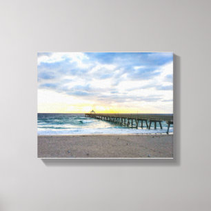 Deerfield Beach, FL Canvas Afdruk
