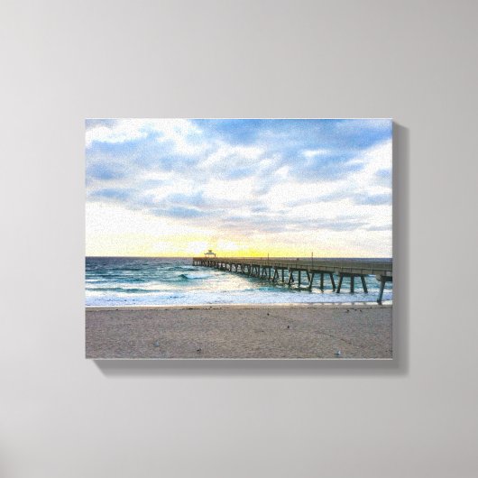 Deerfield Beach, FL Canvas Afdruk (Voorkant)