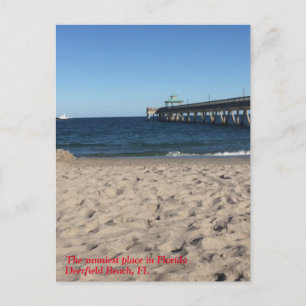 Deerfield Beach, Fl - Post-kaart Briefkaart