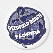 Deerfield Beach Florida anchor swirl magnet (Voorkant)