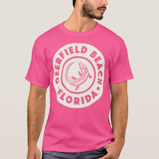 Deerfield Beach Florida Circle Tan T-shirt