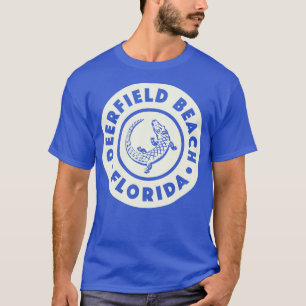 Deerfield Beach Florida Circle Tan T-shirt
