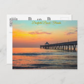 Deerfield Beach, Florida - Daybreak Pastels Briefkaart (Voorkant / Achterkant)