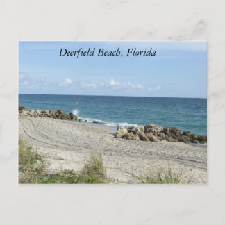 Deerfield Beach, Florida FL Beach Scene Briefkaart