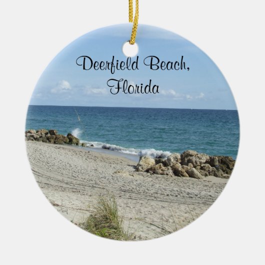 Deerfield Beach Florida Ornament (Voorkant)