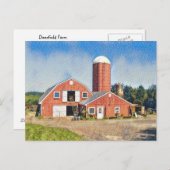 Deerfield Boerderij Briefkaart (Voorkant / Achterkant)
