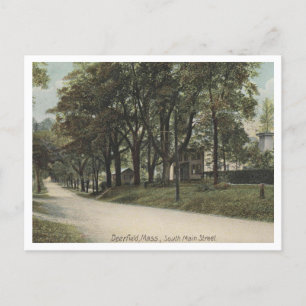 Deerfield MA, South Main St Vintage Geïnspireerd Briefkaart