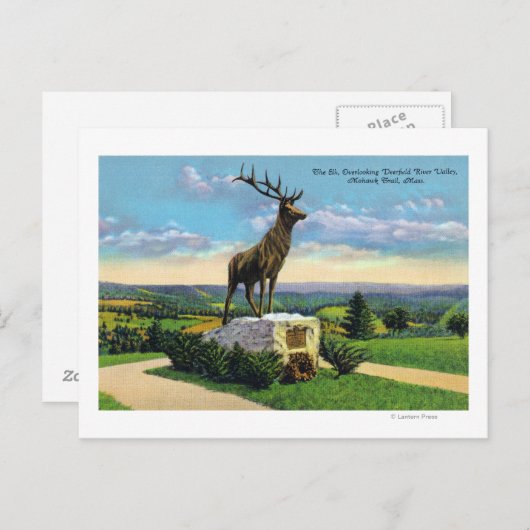 Deerfield River Valley op het Mohawk-spoor Briefkaart (Voorkant / Achterkant)