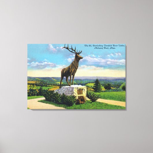 Deerfield River Valley op het Mohawk-spoor Canvas Afdruk (Voorkant)