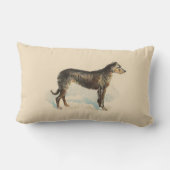 Deerhound-afdrukroze Kussen (Achterkant)