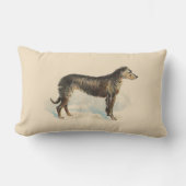  Deerhound-afdrukroze Kussen (Voorkant)