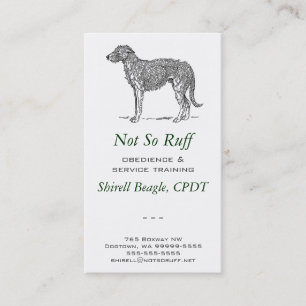 Deerhound Dog Business Visitekaartje