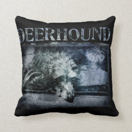 Deerhound grunge kussen