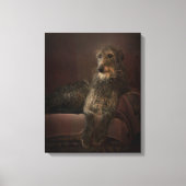 Deerhound on a Sofa Canvas Afdruk (Voorkant)