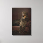Deerhound on a Sofa Canvas Afdruk (Voorkant)
