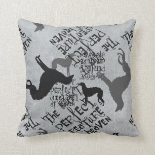 Deerhound Texto Kussen