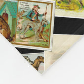 Deerhound vintage fleece deken (Hoek)