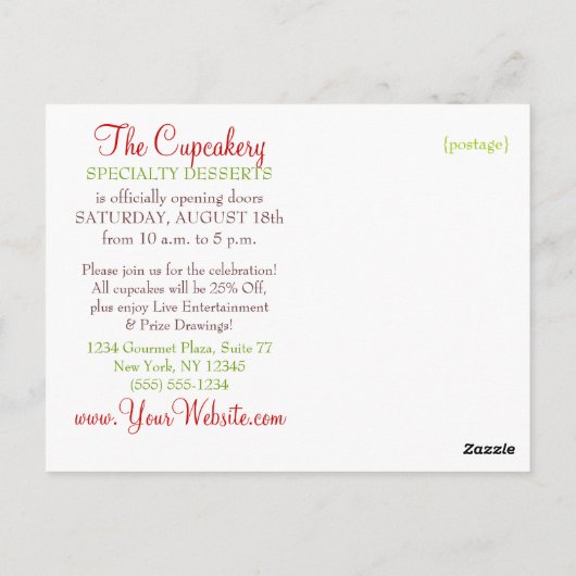 Deerie Forest Grand Opening Briefkaart (Achterkant)