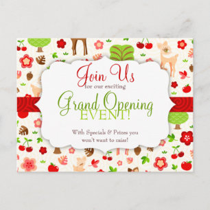 Deerie Forest Grand Opening Briefkaart