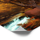 Deers by a Woodland Stream Poster (Hoek)