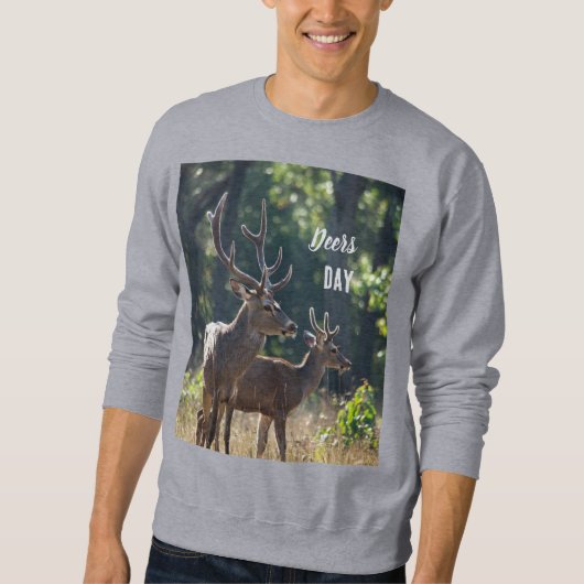 Deers Day Long Sleeves Top (Voorkant)