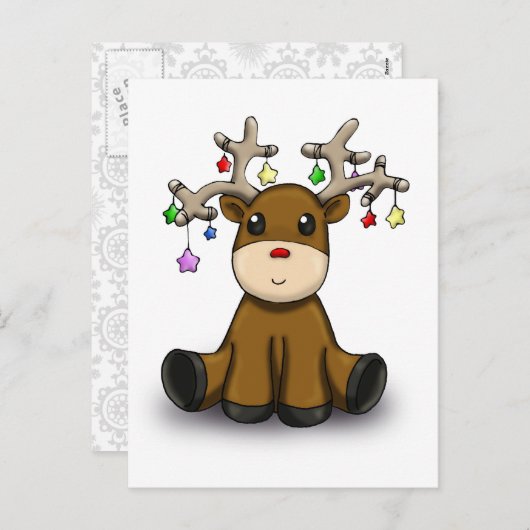 Deers Feestdagenkaart (Voorkant / Achterkant)