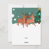 Deers Feestdagenkaart (Achterkant)