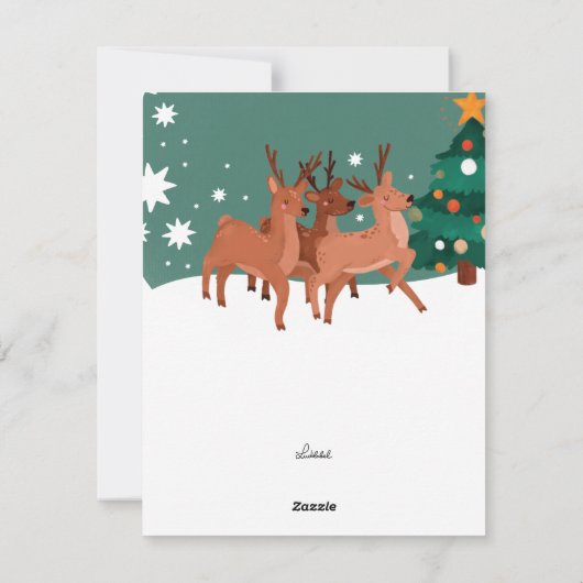 Deers Feestdagenkaart (Achterkant)